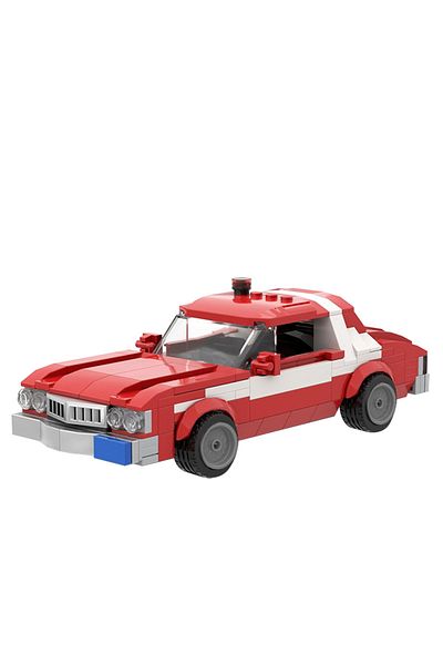 BuildMoc C5730 258PCS BuildMOC Hutch 1976 Ford Gran Torino Supercar Model Starskys Building Blocks Kit Racing