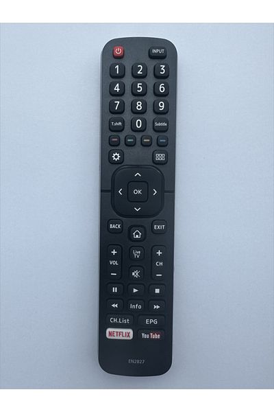 Choice Black Abs High Quality Remote Control En2b27 For Hisense Hd Lcd Smart Tv