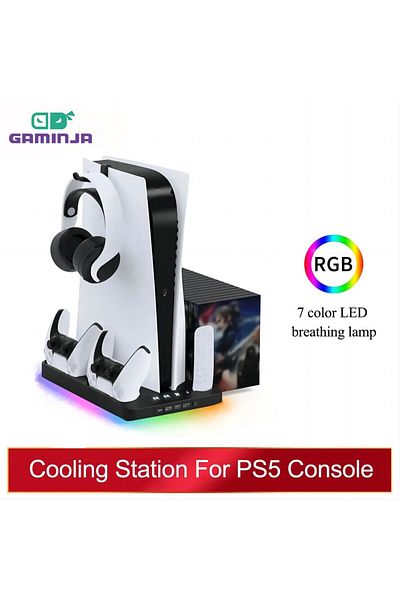 Choice Black Gaminja P58 P5 Stand Cooling Station With Rgb Light Cooling Fan Dual Controllers Charger For P