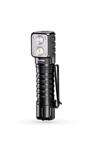 Choice Black Black Wurkkos Hd15 Headlamp Angle Flashlight Dual Leds Lh351d Sst20 Rechargeable 18650 Battery