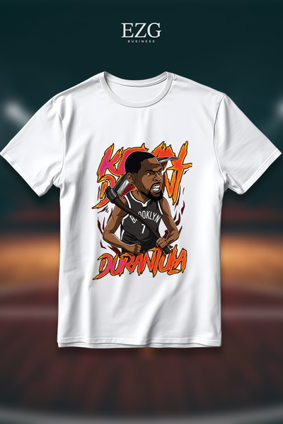 EZG Business Μπλουζάκι Kevin Durant Oversize Unisex από 100% βαμβάκι, με χοντ...