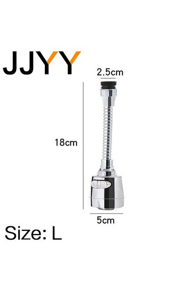 Choice Size L Universal Faucet 360 Degree Rotating Tap Filter Tip Water Bubbler Faucet Anti-Splash Economiz