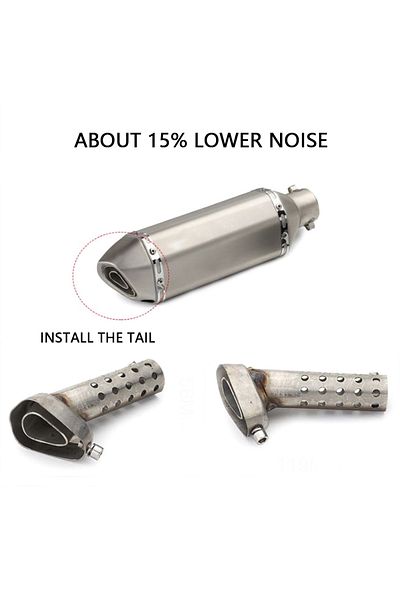 Choice Type A Universal Front Mid End Catalyst DB Killer for Motorcycle Exhaust Muffler Silencer Noise Soun