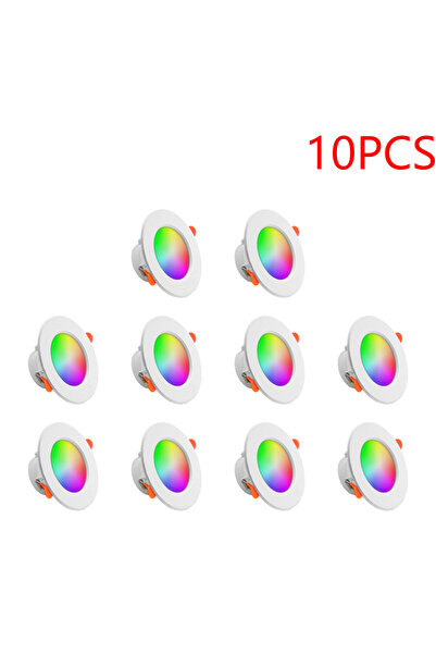 Choice 10 قطع من مصابيح LED النازلة، 1-16 قطعة من مصابيح LED النازلة الذكية، مصباح LED النازل للسقف، مصباح LED خافت قابل للتعتيم