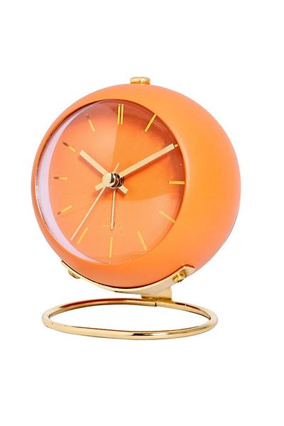 Choice orange Nordic Creative Electronic Desk Clock, Minimalist Children's Alarm Clock, New Desktop Bedside