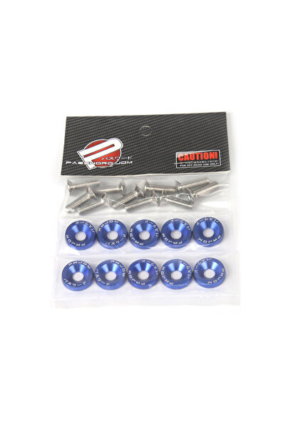 Choice10 مجموعة من 10 قطع من مثبتات سداسية من الألومنيوم M6 باللون الأزرق، غس...