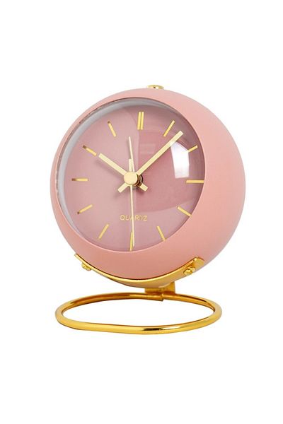 Choice pink Nordic Creative Electronic Desk Clock, Minimalist Children's Alarm Clock, New Desktop Bedside S