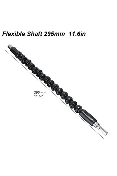 atooltour Angle Drill Adapter Angle Drill Attachment Screwdriver Adapter Flexible Shaft Soft Extension Holder