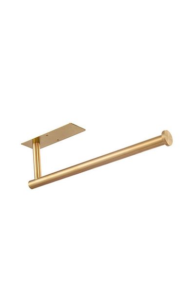 choice2 Gold Paper Towel Holder Punch-Free Roll Paper Holder Kitchen Tissue Shelf Under Cabinet Fresh Film T