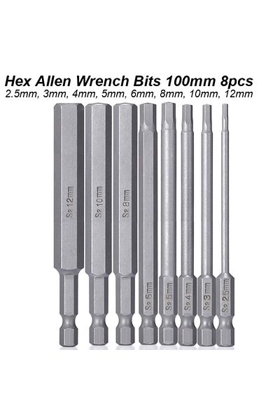 Choice Hex Allen Bit Set D Hex Allen Wrench Bit Set Metric Imperial Sae Screwdriver Electric Power Drill A