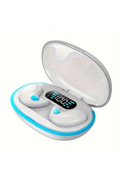 Choice White New X55 Bluetooth Wireless Headphones Earbuds Ear Hooks Bluetooth Earphones Bass Noise Reducti