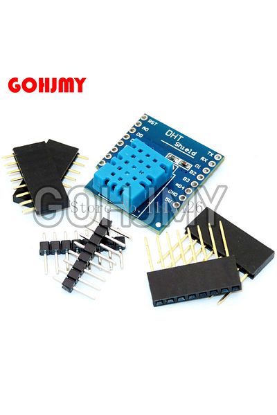 GOHJMY DHT Shield For WEMOS D1 mini ESP32 MINI DHT11 Single-bus digital temperature and humidity sensor ...