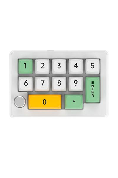 Choice مفتاح أحمر أبيض 13 مفتاح ماكرو قابل للبرمجة بالكامل مفتاح ميكانيكي قابل للتبديل الساخن مع إضاءة RGB 7 ألوان G