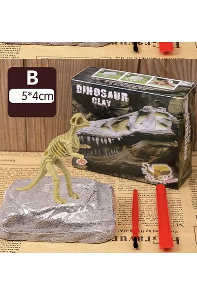AZİZ OYUNCAK Tyrannosaurus Trex نوع الهيكل العظمي الأحفوري ديناصور مجموعة الحفر النشاط النشاط النشاط مشروع ورشة عمل 8x9cm