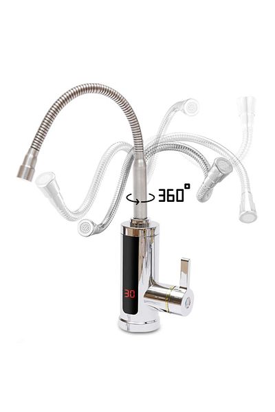 Choice EU Yellow Kitchen Faucets Electric Tap Kitchen Tap Instantaneous Water Heater Heatable 3KW Bathroom