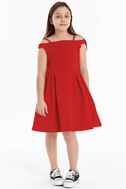 Kyron İp Askılı Prenses Yaka Kız Çocuk Elbise