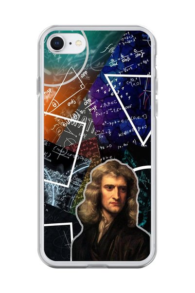 Dali Design حافظة شفافة متوافقة مع هاتف iPhone 8 بتصميم إسحاق نيوتن