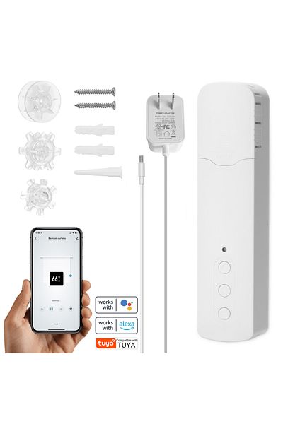 Choice Type A US Tuya WIFI Smart Electric Curtain Motor Chain Roller Blinds Pull Bead Curtain Switch System