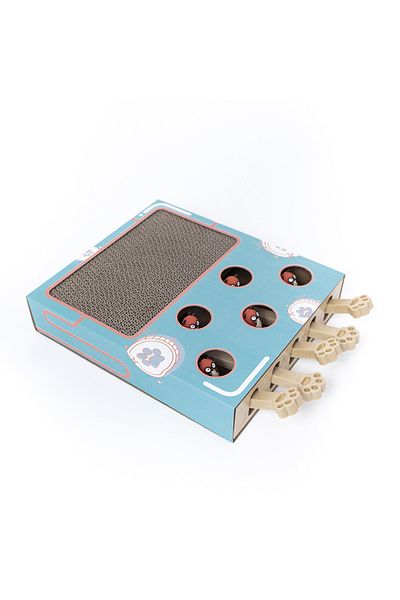 Choice 36.3 X 26 X 6cm Game Meow Toy Box Cat Toy Whack-a-mole Cat Scratching Board Toy Grinding Claw Rest P