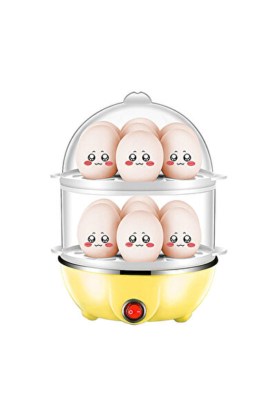 choice2 E-US Plug Double Layer Egg Cooker 14 Egg Capacity Hard Boiled Egg Coo...