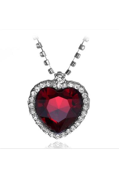 Choice قلادة فيلم تايتانيك بطول 50 سم، قلادة قلب المحيط، قلادة حب للأبد، قلاد...