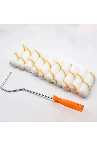 Choice Egg yellow 11pcs Paint Roller Kit: Get Professional-Looking Walls with 4 Inch Rollers & Covers, For
