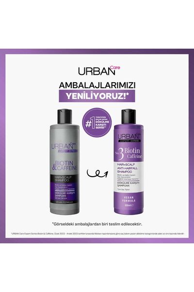 Urban Care Expert Şampuan New Ambalaj,350 ml 3'lü Set,tüm Saç Tiplerine Uygun