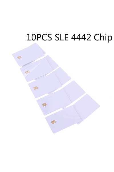Choice 10pcs 10pcs Sle 4442 Chip With Hico Magnetic Stripe Contact Ic Card 2 In 1 Blank Pvc Ic Cards
