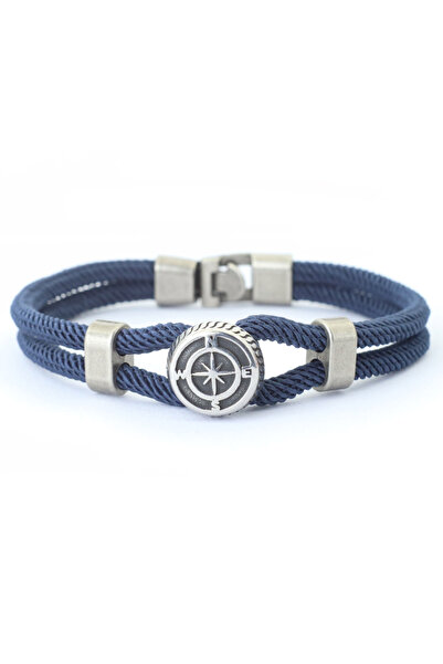 Choice L 21.5cm 8.5inch navy New Compass Braslet Viking Nautical Rope Braslet Fashion Mens Bracelet Antique
