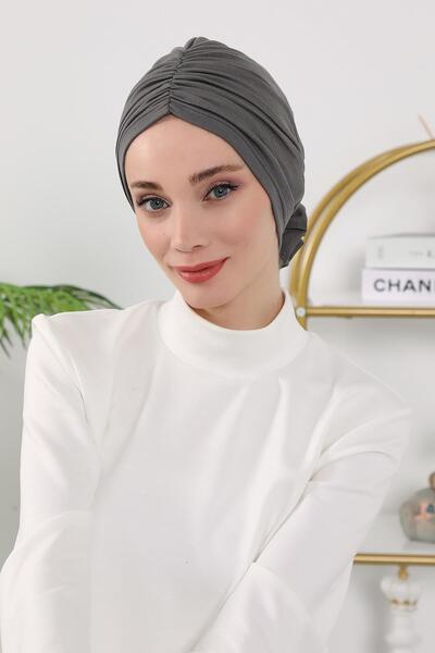 Aisha's Design Χειμερινό καπέλο τριαντάφυλλο, B-21O, ανθρακί