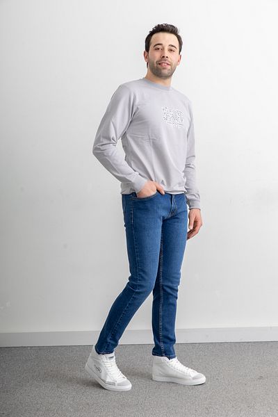 Yüksel Ergül Ανδρικό μακρυμάνικο φούτερ με λαιμόκοψη 8310