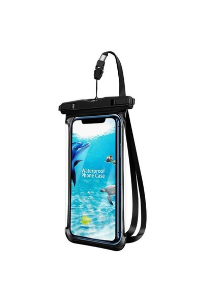 Choice جراب هاتف أسود مقاوم للماء، حقيبة سباحة جافة، جراب تحت الماء لهواتف آي...