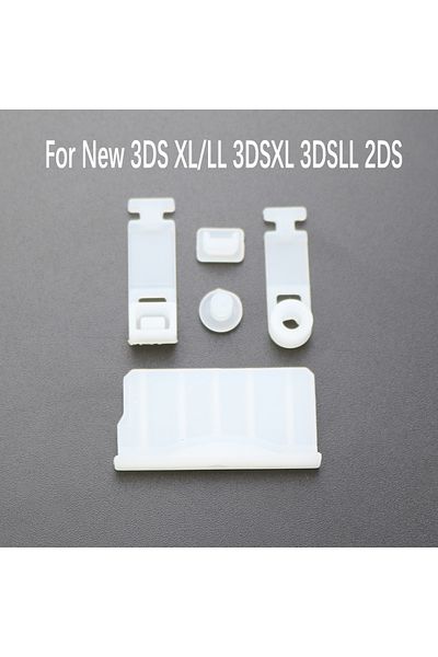 JCD white JCD 1Set Silicone Anti-Dust Plug Earphone jack Charging Dock Dust Proof Protector Cap For New
