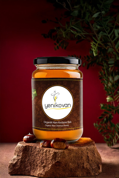 Organik Ham Kestane Balı 950 Gr Cam Kavanoz