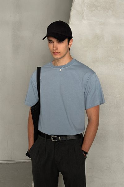 HYMAN Ανδρικό μπλουζάκι Basic Oversize 100% βαμβάκι