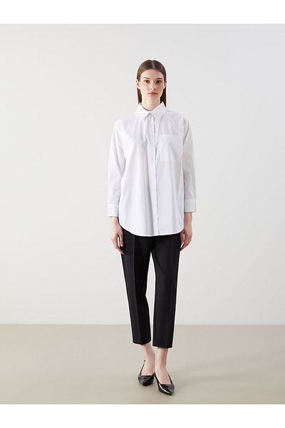 LC Waikiki Lcw Poplin Women's Shirt Tunic Fast Fashion