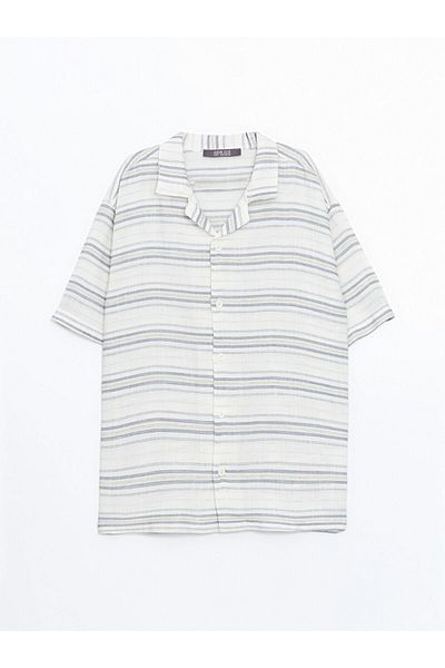 LC Waikiki Striped Linen Blended Boy's Shirt