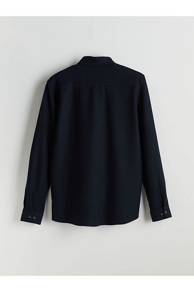 LC Waikiki LCW Slim Fit Langarm-Herrenhemd mit Struktur