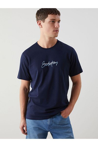 LC Waikiki Ανδρικό Tisort με στάμπα Crew Neck New Season - S5I038Z8