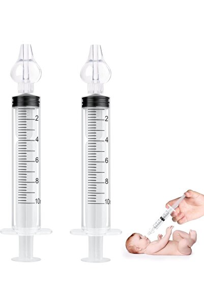 BEYZANA 2'li Şırıngalı Bebek Burun Yıkama Enjektörü Nazal Aspiratör Temizleme...