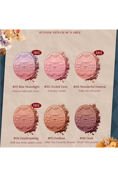 Flower Knows Circus Series Gradient Blush, 5g (Orchid Gem)