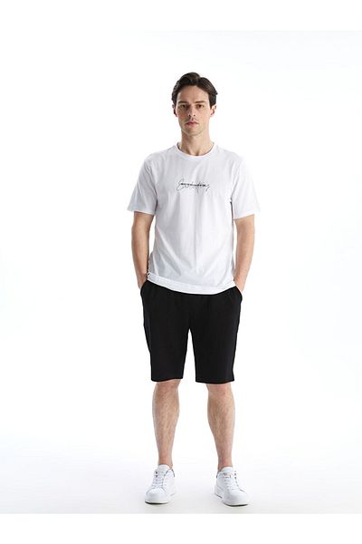 LC Waikiki Ανδρικό Tisort με στάμπα Crew Neck New Season - S5I038Z8