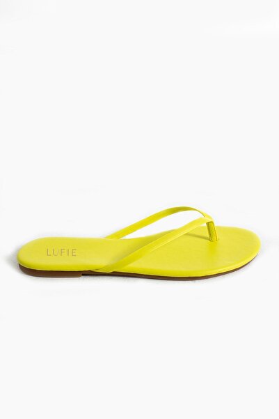Lufie Style Yellow Flip Flops Women's Slippers