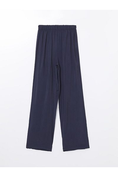 LC Waikiki Lcw Modest Navy Blue Elastic Waist Women's Trousers