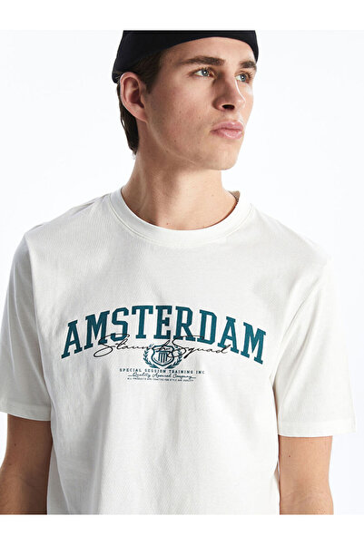 LC Waikiki RMZ GİYİM FARKIŞİLLİK Zero Roba Yaka Amsterdam Tricou bărbătesc di...