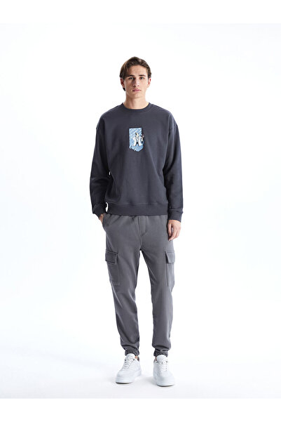 LC Waikiki Gri Standart Kalıp Erkek Eşofman Altı