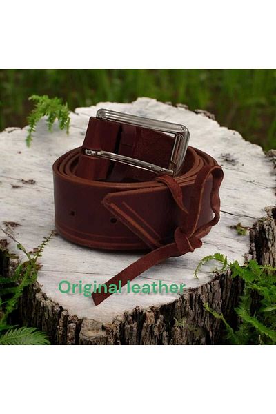 senolva Men's Handmade Leather Belt
