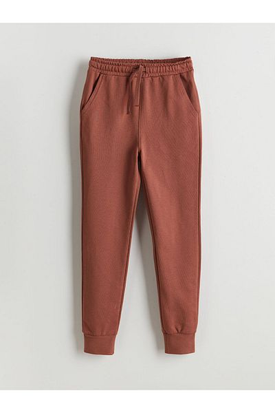 LC Waikiki Light Brown Elastic Waist Boys Jogger Sweatpants