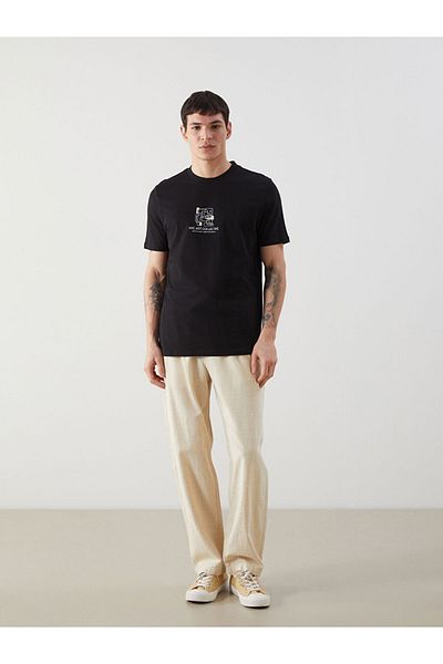 LC Waikiki Νέα σεζόν Crew Neck κοντομάνικο μπλουζάκι Istiotar S5EI84Z8