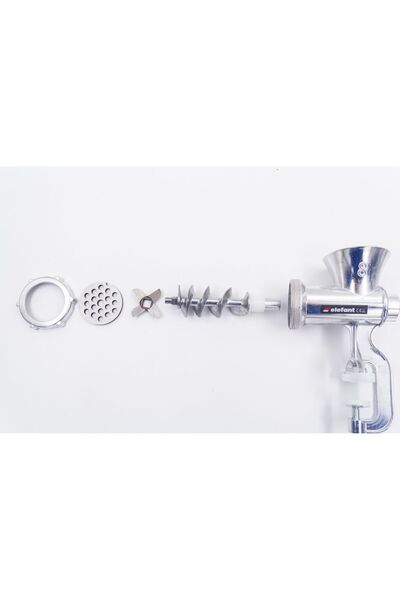 elefant TB-1 Manuel ET Kıyma Makinesi (No 8) katı alüminyum